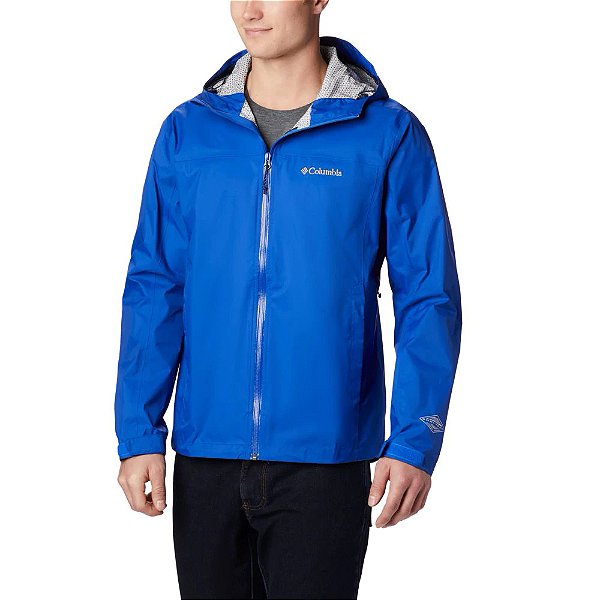 Jaqueta Columbia EvaPOURation Masculina Azul Claro