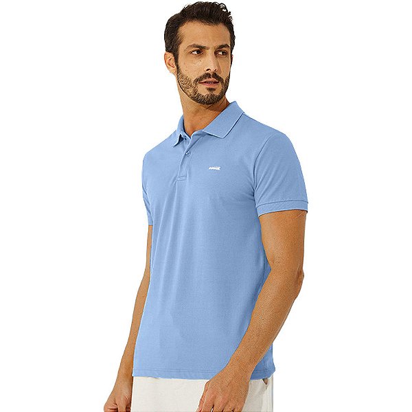 Camisa Polo Colcci Logo V23 Azul Masculino