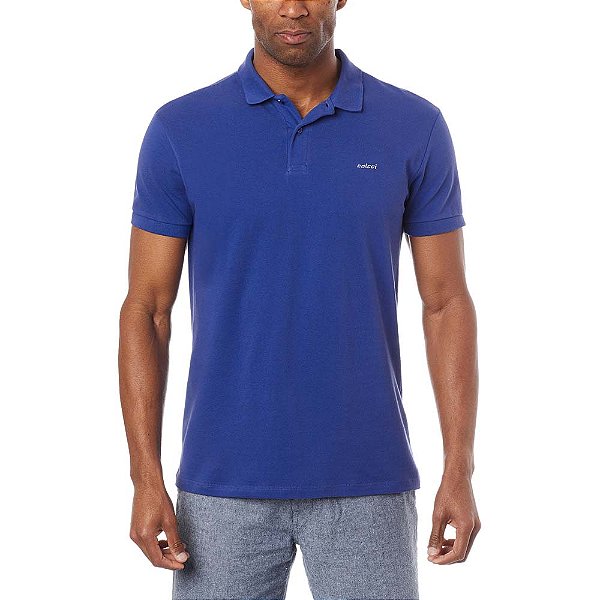 Camisa Polo Logo Colcci V23 Azul Masculino