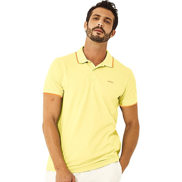 Camisa Polo Colcci V23 Amarelo Sunny Masculino
