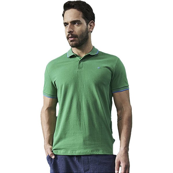 Camisa Polo Colcci Lines AV23 Verde Masculino