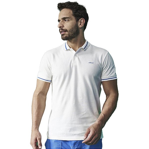 Camisa Polo Colcci Mid Line AV23 Off White Masculino