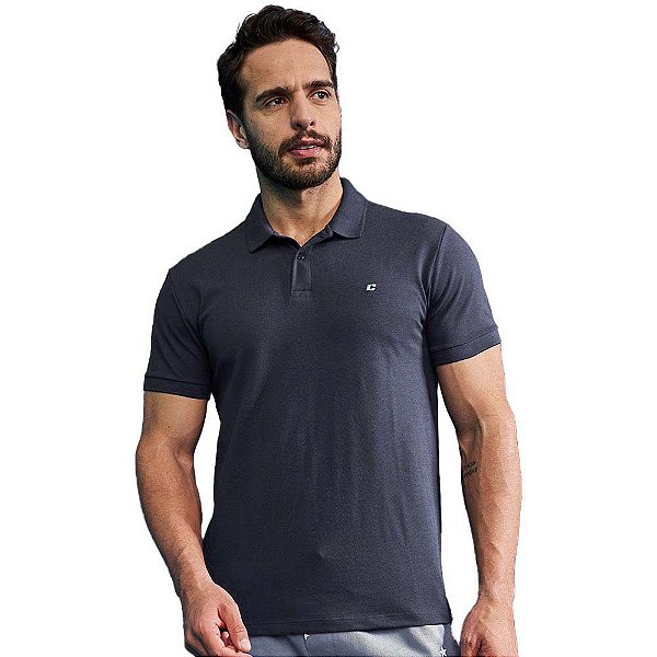 Camisa Polo Colcci New Logo AV23 Cinza Masculino