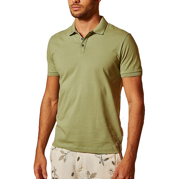 Camisa Polo Forum Muscle Verde Masculino