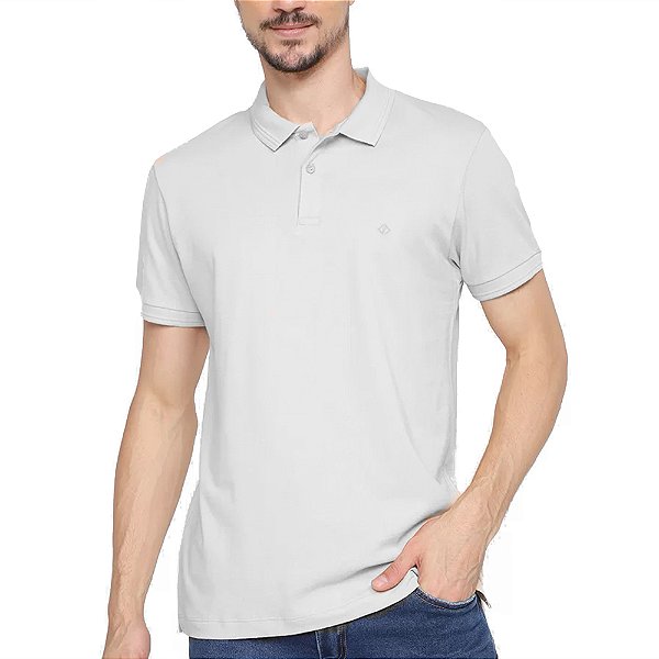 Camisa Polo Forum Muscle Logo VE23 Branco Masculino