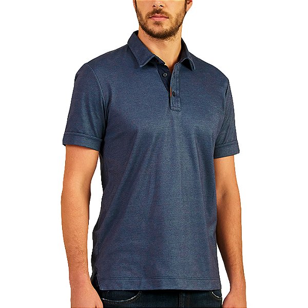 Camisa Polo Forum Box Marinho Masculino