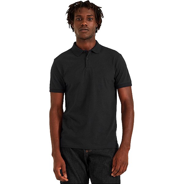Camisa Polo Forum Muscle P23 Preto Masculino