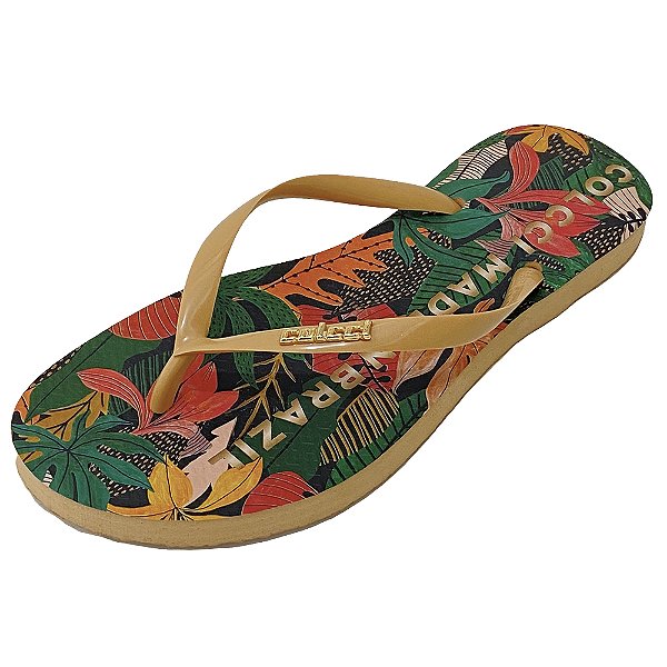 Sandália Colcci Tropic Ouro Feminino