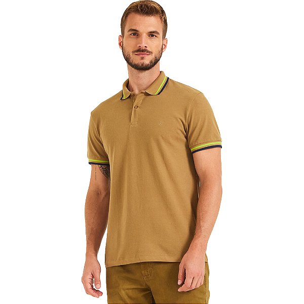Camisa Polo Forum Marrom Masculino