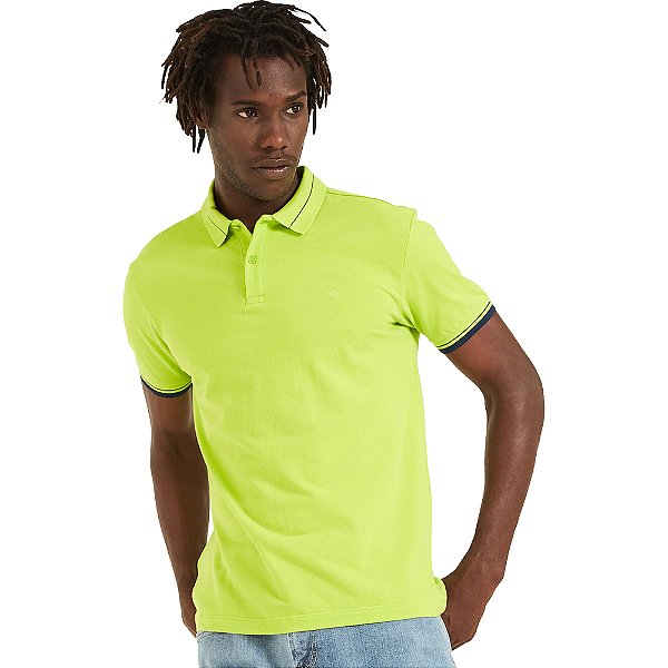 Camisa Polo Forum Classic P23 Verde Masculino