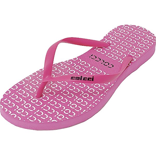 Sandália Colcci Monograma Rosa Feminino