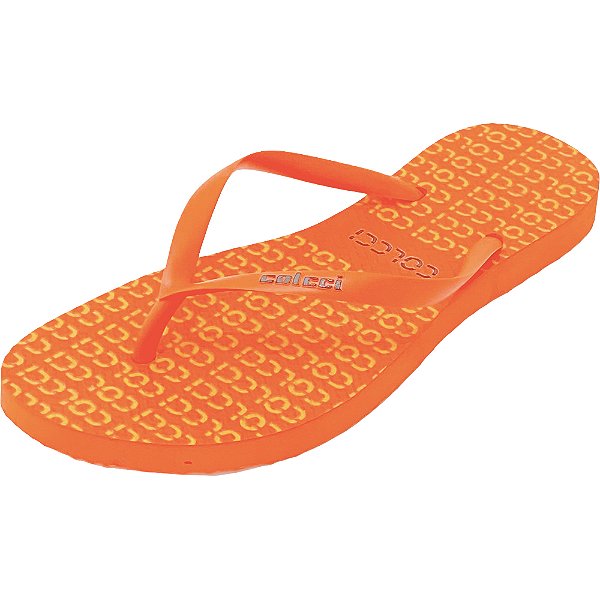 Sandália Colcci Monograma Laranja Feminino