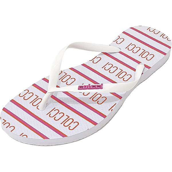 Sandália Colcci Pink Line Branco Feminino