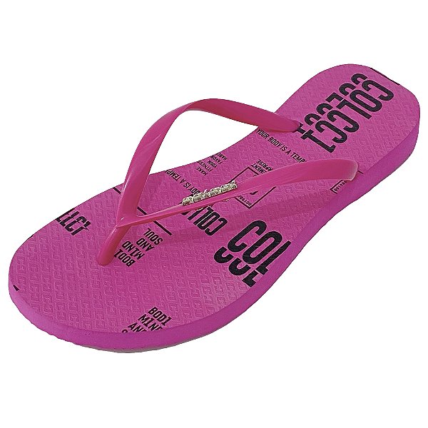 Sandália Colcci Lettering Rosa Feminino