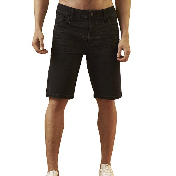 Bermuda Jeans Colcci Noah Preto Masculino