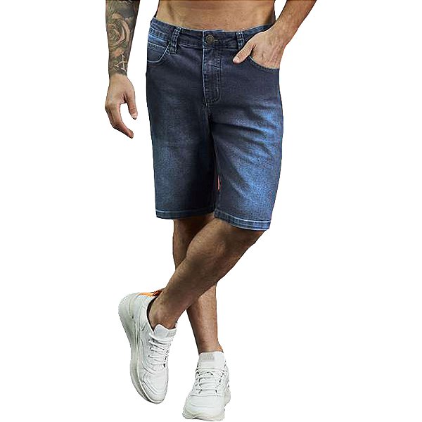 Bermuda Jeans Colcci Noah Azul Masculino