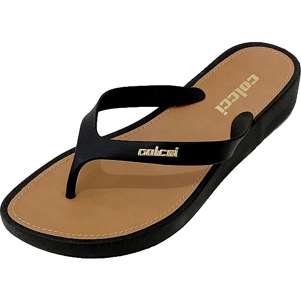 Chinelo Colcci Basic Preto Feminino