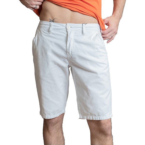 Bermuda Sarja Colcci Noah Branco Masculino