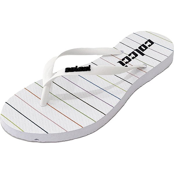 Sandália Colcci Colorful Lines Branco Feminino