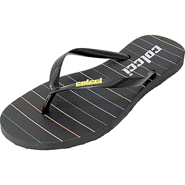 Sandália Colcci Colorful Lines Preto Feminino