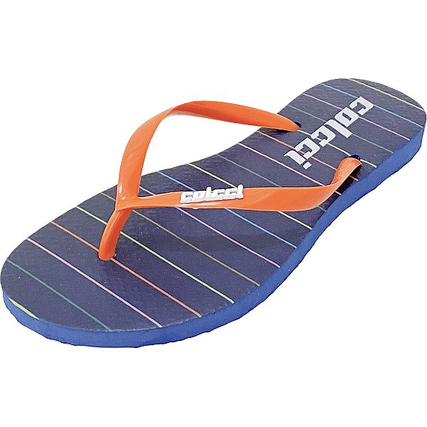 Sandália Colcci Colorful Lines Azul Feminino