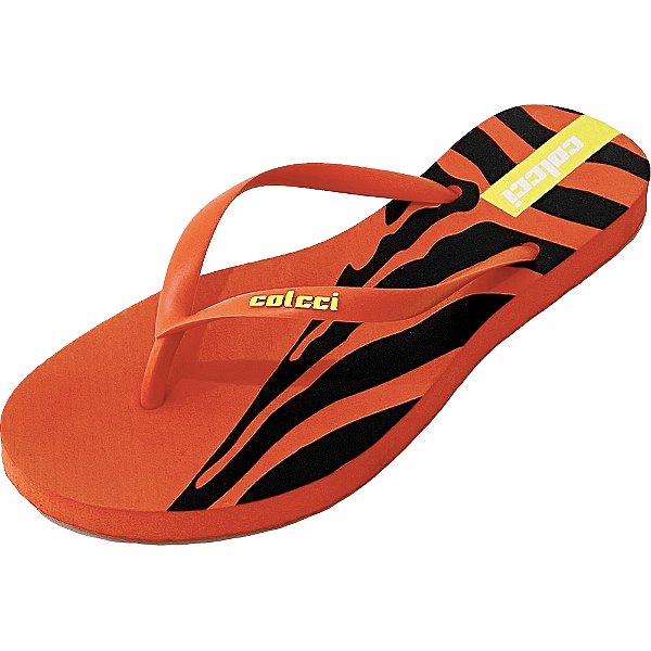 Sandália Colcci Zebra Print Laranja Feminino