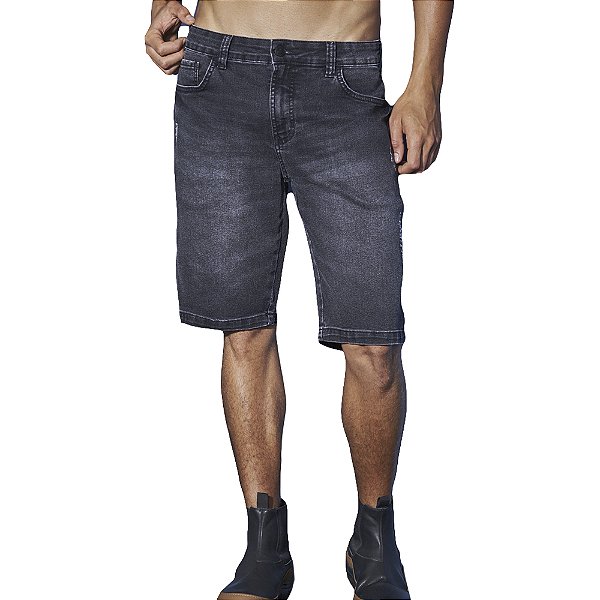 Bermuda Jeans Colcci Noah Preto Masculino