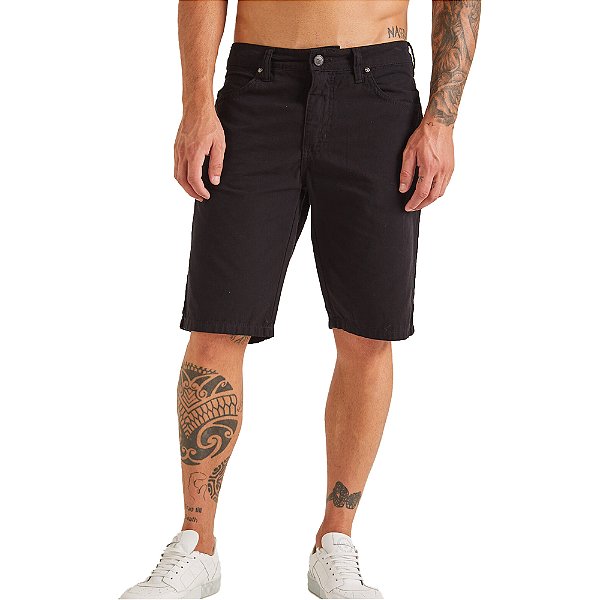 Bermuda Sarja Colcci Noah P23 Preto Masculino