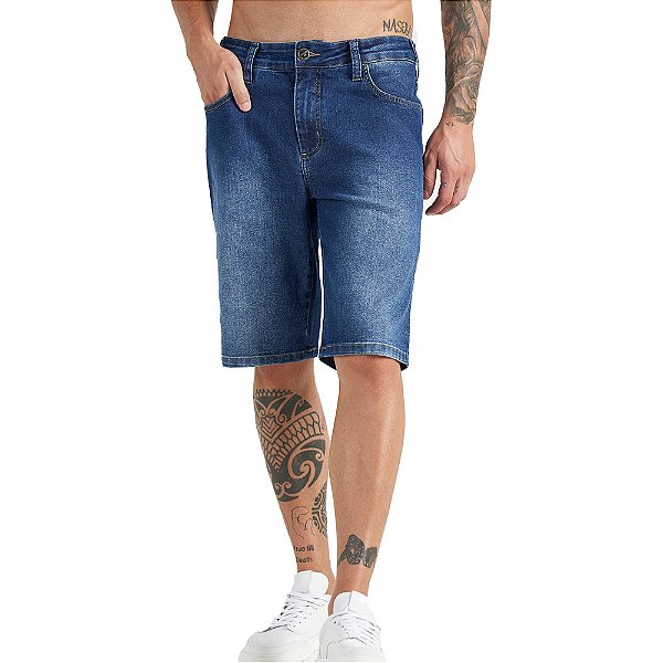 Bermuda Jeans Colcci Noah Denim P23 Azul Masculino