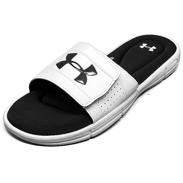 Chinelo Under Armour Slide Ignate Branco Unissex