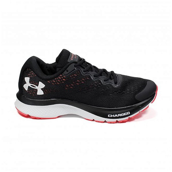 Tênis Under Armour Charged Bandit 6 Preto e Branco Masculino