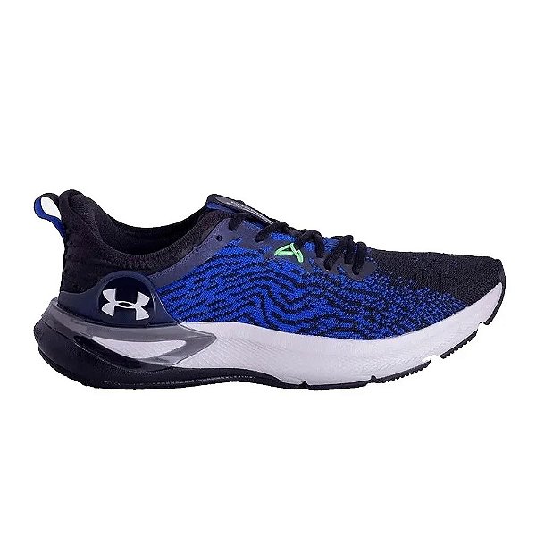 Tênis Under Armour Charged Stamina Preto e Azul Masculino