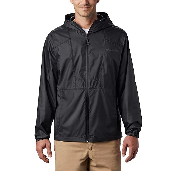 Jaqueta Columbia Flashback Windbreaker Masculina Preta