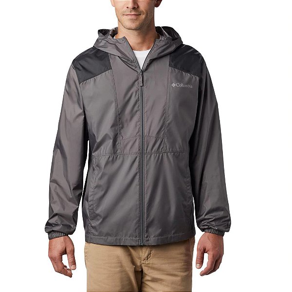 Jaqueta Columbia Flashback Windbreaker Masculina Cinza