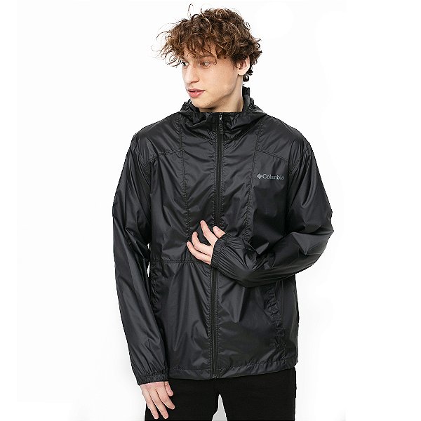 Jaqueta Columbia Flashback Windbreaker Masculina Preto