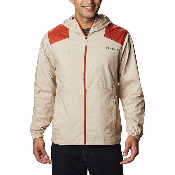 Jaqueta Columbia Flashback Windbreaker Bege Masculino