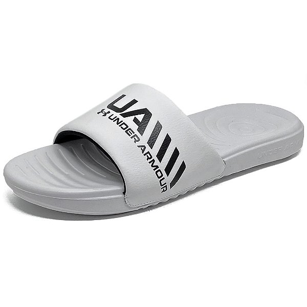 Chinelo Under Armour Slide Ansa Graphic Branco Unissex