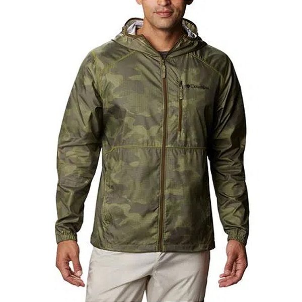 Jaqueta Columbia Flash Forward Windbreaker Print Verde