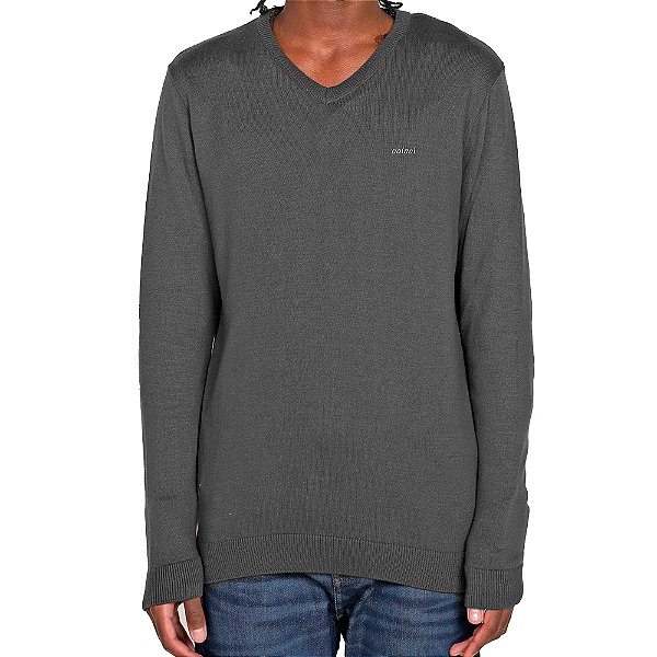 Suéter Tricô Colcci Slim Grafite Masculino