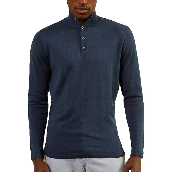 Suéter Tricô Forum Fifties Azul Masculino