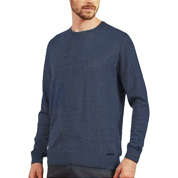 Suéter Tricô Forum Fifties Azul Masculino
