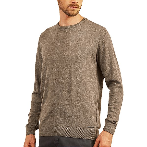 Suéter Tricô Forum Fifties Bege Masculino