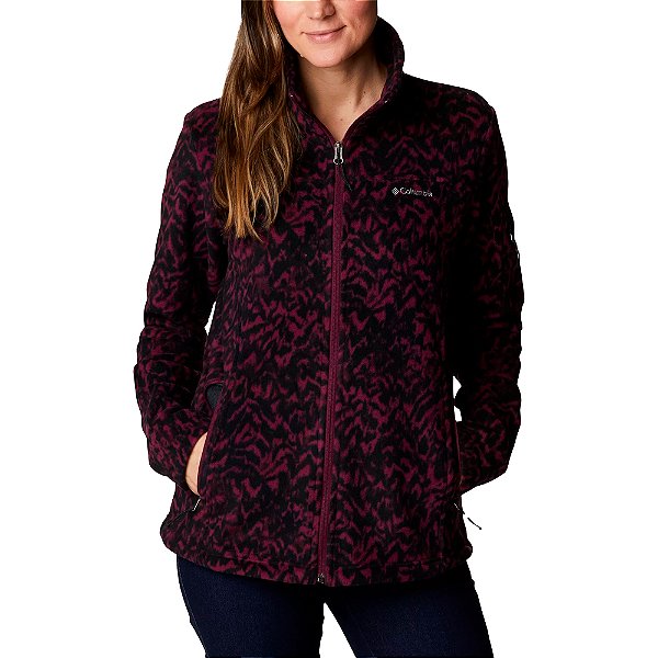 Jaqueta Columbia Fast Trek Printed Bordô Feminino