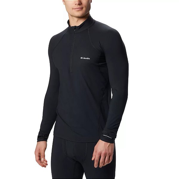 Blusa Columbia Midweight Stretch Half Zip Preto Masculino