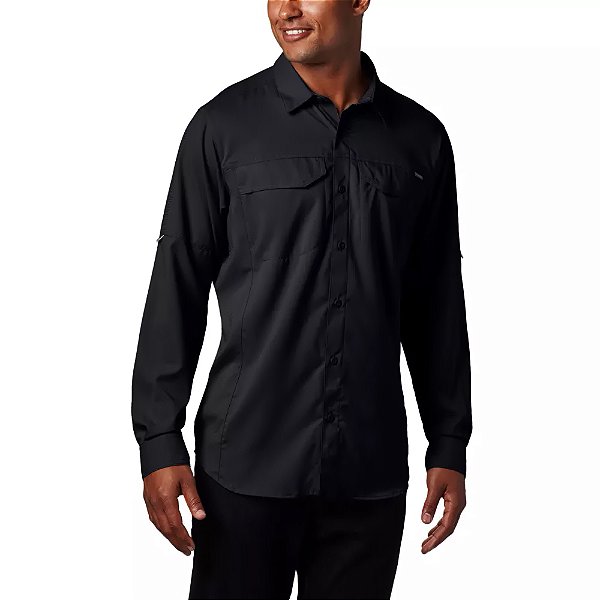 Camisa Columbia Silver Ridge Lite Preto Masculino