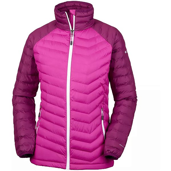Jaqueta Columbia Powder Lite Rosa Feminina