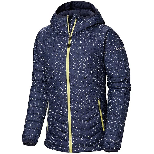 Jaqueta Columbia Powder Lite Hooded Azul Noturno Feminina
