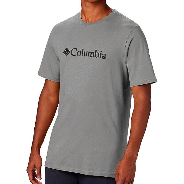 Camiseta Columbia Basic Logo Cinza Masculino