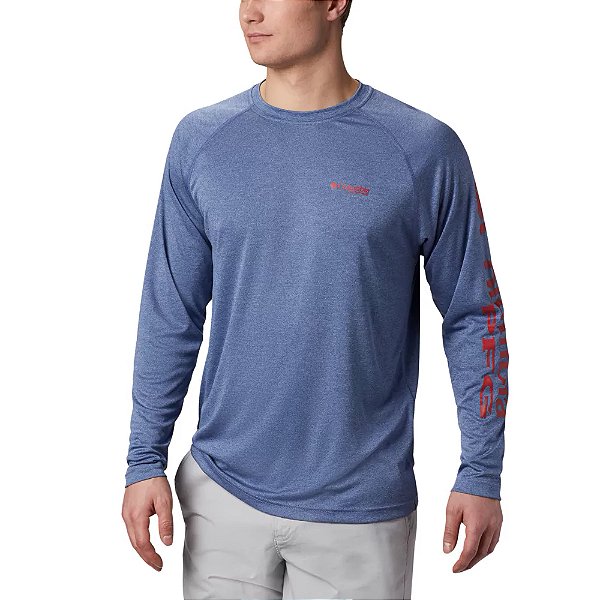 Camiseta Columbia Terminal Tackle Heather Azul