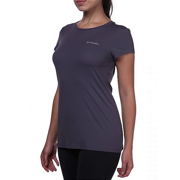 Camiseta Columbia Neblina Cinza Feminino